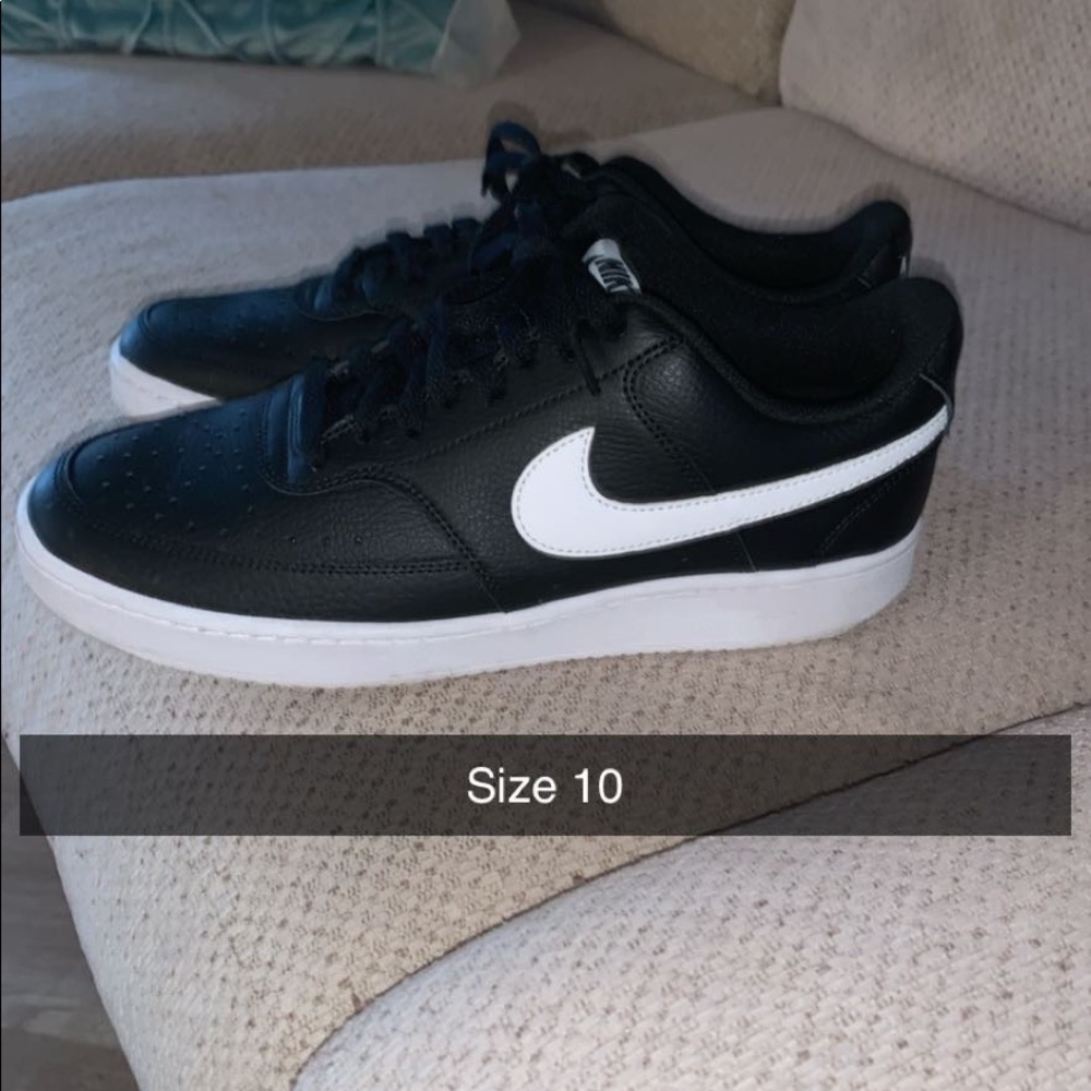 Black and white Air Force 1’s